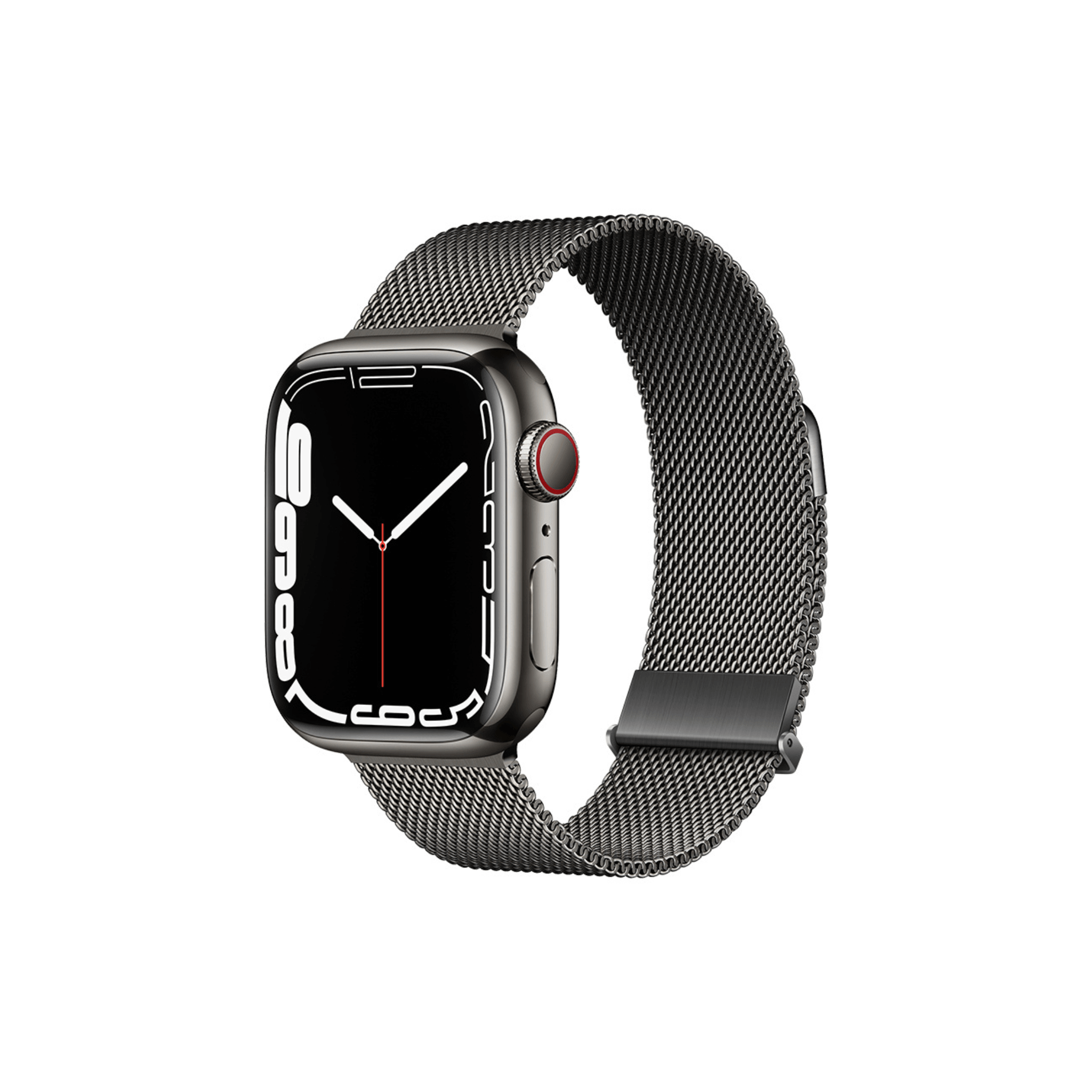 Milanaise Armband in Grau – zeitloses Edelstahlgeflecht mit magnetischem Verschluss für Apple Watch